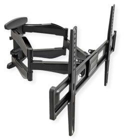 VALUE Support TV Mural, Flexible, élégant, Max. 45 kg, Noir