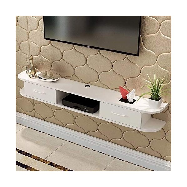 Générique Meuble TV Flottant, étagère Murale, Meuble de Centre de Divertissement, Console multimédia, étagère TV, unité de Su