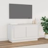 Keyur Meuble TV, Banc TV Buffet Bas Support de Télévision Meuble Télé Meuble TV Blanc 80x35x45 cm Bois dingénierie