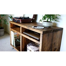 Support pour Lecteur de Disque - Stockage de disques en Vinyle - Support de Plateau tournant - Meuble échafaudage - Meuble TV