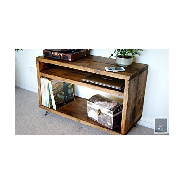 Support pour Lecteur de Disque - Stockage de disques en Vinyle - Support de Plateau tournant - Meuble échafaudage - Meuble TV