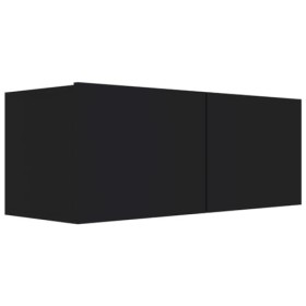 Meuble TV,Étagère TV Flottante, Support de Télévision Flottant Fixé au Mur Centre de Console Multimédia de Divertissement Gra