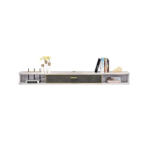 Meuble TV Meuble TV Unités Murales pour Salon Set-Top Box Support Multifonctionnel Console Média Murale Grande Beacapacity/a/