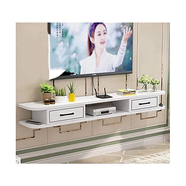 Meuble TV Unités Murales TV pour Salon Meuble TV Armoire Murale Console Multimédia avec 3 Rangements pour Centre de Divertiss