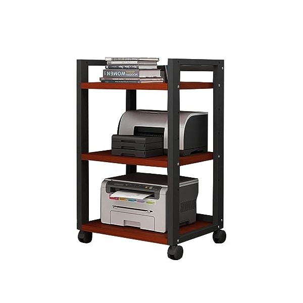 Armoire Verticale Multimédia Audio Vidéo 3 Couches, Armoire De Rangement Multifonctionnelle De Type Plancher De Support De St