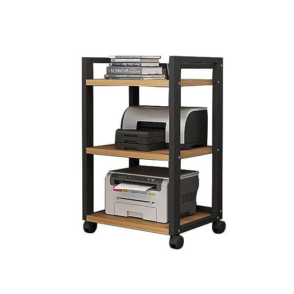 Armoire Verticale Multimédia Audio Vidéo 3 Couches, Armoire De Rangement Multifonctionnelle De Type Plancher De Support De St