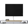 EsEntL Composant de Meuble TV Flottant Shelfo Unité de Stockage vidéo Console multimédia Murale Meuble TV Flottant avec Porte