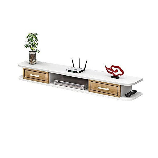 EsEntL Meuble TV Unités murales TV pour Salon Étagère Flottante Meuble TV Mural Console TV Support de Rangement pour Divertis