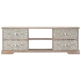 VEEKI Meuble TV, Meuble TV Suspendu, Meuble TV Industriel, Meuble TV Bois, Meuble Chambre, Convient pour Salon ou Chambre, 12