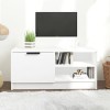 VEEKI Meuble TV, Meuble TV Suspendu, Meuble TV Industriel, Meuble TV Bois, Meuble Chambre, Convient pour Salon ou Chambre, Bl