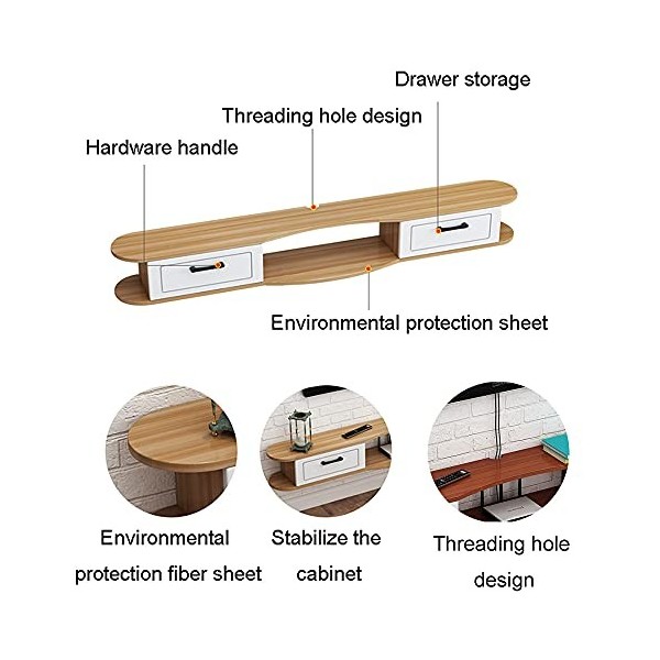 Meuble TV Meuble TV Unités murales pour salon Console multimédia Meuble TV flottant Meuble TV mural pour salon Salle de diver