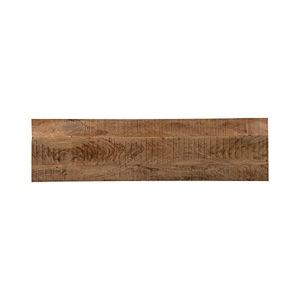 WOMO-DESIGN Meuble Bas TV, 150 x 45 x 40 cm, avec 1 Tiroir 2 Éléments de Meuble 1 Étagère, en Bois de Manguier Massif et MDF,