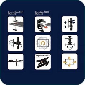 Aavara DS410 60" Fixed Flat Panel Floor Stand Noir Socle décrans Plats - Socles décrans Plats Noir, Fixed Flat Panel Floor