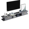 EsEntL Meuble TV Mural Console multimédia Murale avec 2 Portes 39,3/47,2/55,1", étagère Flottante pour Meuble TV, étagères de