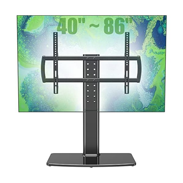 Meuble Support TV, Réglage en Hauteur pour Téléviseur LCD de 40 à 86 Pouce Ecran LED Plasma