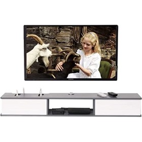 Meuble TV Mural Etagère TV Flottante, Meuble TV Flottant Meuble De Rangement Meuble TV pour Salon TV et Medianiture, Set-Top 