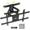 FORGING MOUNT Déplaçable Support Mural TV pour écrans 37-75 Pouces Jusquà 60KG, Fixation TV Murale Inclinable et Orientable 