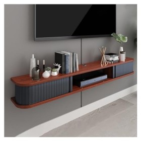 Meuble TV Flottant TV Étagère Murale Flottante Meuble TV Media Console, Meuble TV Flottant Étagère Murale, pour la Chambre à 