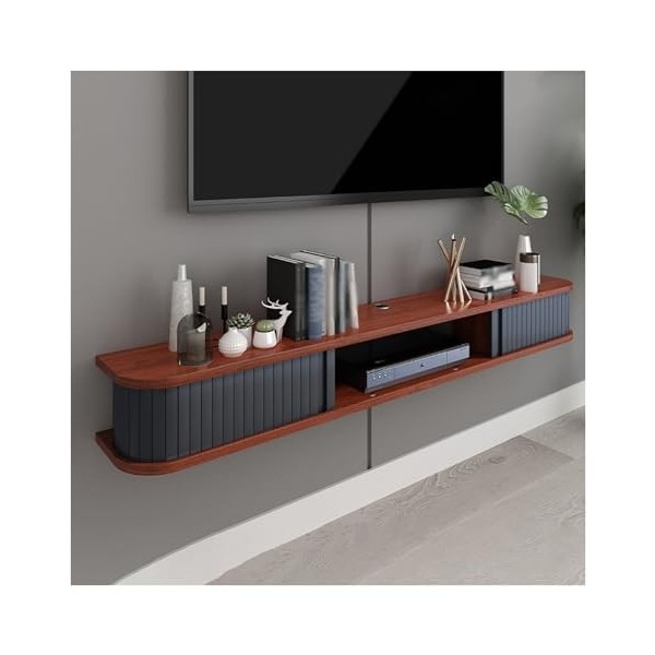 Meuble TV Flottant TV Étagère Murale Flottante Meuble TV Media Console, Meuble TV Flottant Étagère Murale, pour la Chambre à 