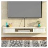 Meuble TV Flottant TV Étagère Murale Flottante Meuble TV Media Console, Meuble TV Flottant Étagère Murale, pour la Chambre à 