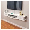 Meuble Tv Suspendu Meuble Tv Flottant Support Mural Console Tv Mediao/Console Vidéo Avec Portes Darmoire Meuble De Rangement