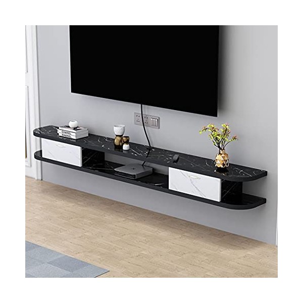RUtavm Meuble TV Flottant Meuble TV Flottant Étagère TV Murale Centre de Divertissement Console multimédia en Bois Meuble de