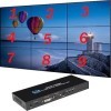 GKRONG Contrôleur de mur vidéo 3X3 Contrôleur de mur TV 4K 3x3 3x2 2x2 3x1 1x4 2x3 4x2 2x4, avec télécommande pour 9 TV Suppo