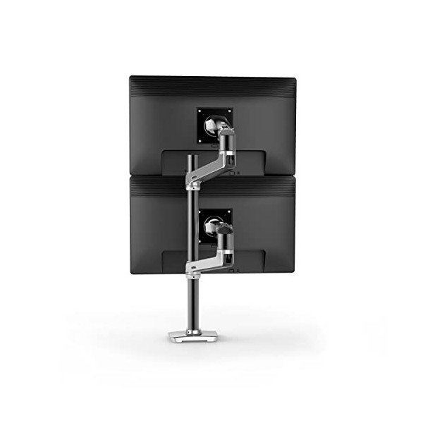 Ergotron LX Series LX Dual Stacking Arm Tall Pole 101,6 cm 40" Pince Aluminium - Supports décrans plats pour bureau Pince
