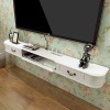 Meuble de télévision Mural avec tiroir Étagère Murale Étagère Flottante Etagère de Rangement multimédia TV Petit Meuble de Ra