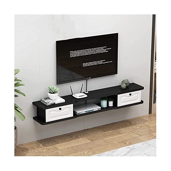 EsEntL Meuble TV Meuble TV Unités Murales pour Salon Meuble TV Meuble Mural Console TV avec Gestion des Câbles pour Unité de 