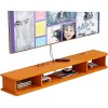 EsEntL Meuble TV Mural 120/140 cm, Meuble TV Flottant, étagère pour décodeur, Petite Console multimédia Murale, étagères de R