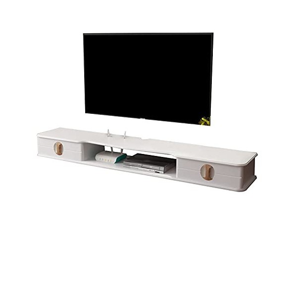 Meuble TV Mural 43,3/51,1 Pouces, Meuble TV Flottant, étagère TV Murale, Consoles multimédia de Divertissement, unité TV Mura