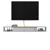 Meuble TV Flottant Composant Shelfo Unité De Stockage Vidéo Console Média Murale Meuble TV Flottant avec Porte Réservée Wihol