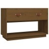 DCRAF Home Hardware Businese Meuble TV en pin massif Marron miel 90 x 40 x 60 cm