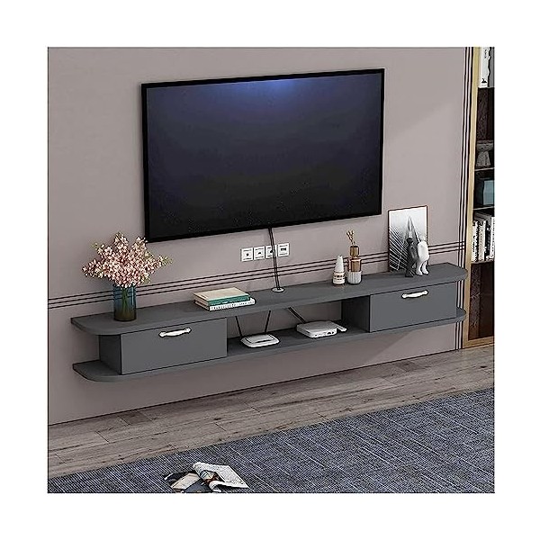 Meuble TV Meuble TV Unités Murales pour Salon Meuble TV Meuble Mural Console TV en Bois pour Salon Salle De Divertissement Bu