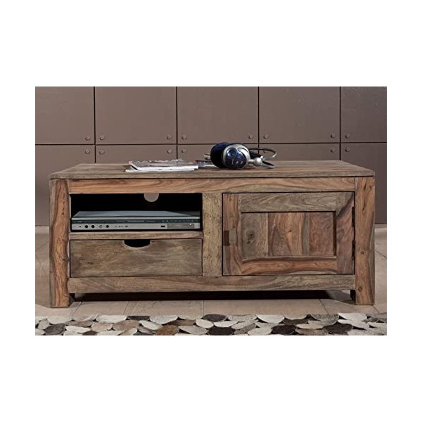 Meuble TV - Bois Massif de Palissandre huilé - Nature Grey 0117