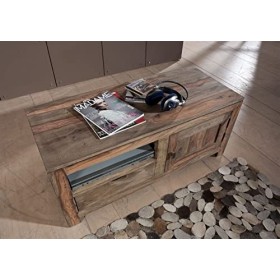 Meuble TV - Bois Massif de Palissandre huilé - Nature Grey 0117