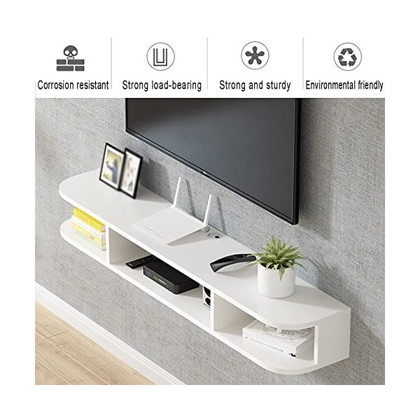 Meuble TV Flottant - Étagère Murale/support TV,Meuble TV Mural TV En Bois,Unité De Divertissement Moderne,Avec Tiroir Et Unit