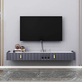 Étagère De Composant De Meuble De Télévision Fixé Au Mur, Console De Meuble De Télévision Murale, Étagère De Rayonnage Vidéo 