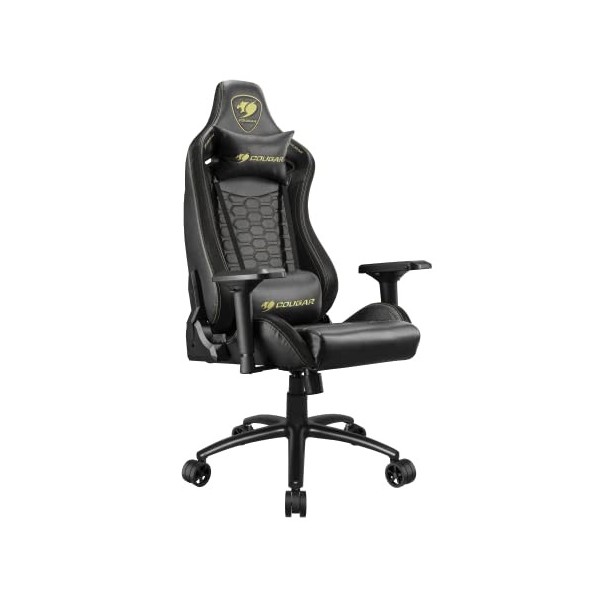 COUGAR Gaming OUTRIDERSROYAL Fauteuil de Bureau Gaming, Noir/Or, Medium