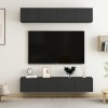 VEEKI Meuble TV, Meuble TV Suspendu, Meuble, Meuble TV avec Rangement，Meuble Industriel, Convient pour Salon ou Chambre, Meub
