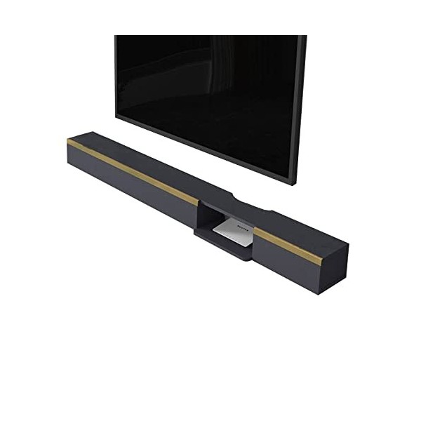 EsEntL Étagère Murale Flottante pour Meuble TV, étagère TV Moderne de 47,2/55,1 Pouces, Console multimédia Murale pour Salon,