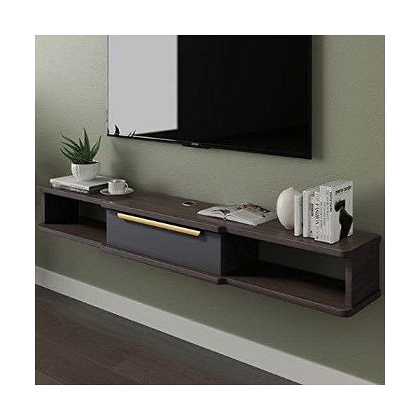 EsEntL Meuble TV Mural Étagère TV Flottante, Meuble TV Flottant, Meuble de Rangement, Meuble TV pour Le Salon, Meubles TV et 