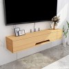 EsEntL Meuble de Rangement TV étagère TV Murale Centre de Divertissement Console multimédia en Bois Meuble de Rangement Meubl