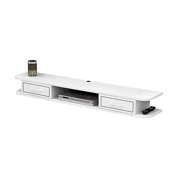 EsEntL Meuble TV Unités Murales TV pour Salon Étagère Flottante Meuble TV Mural Console TV Support De Rangement pour Divertis