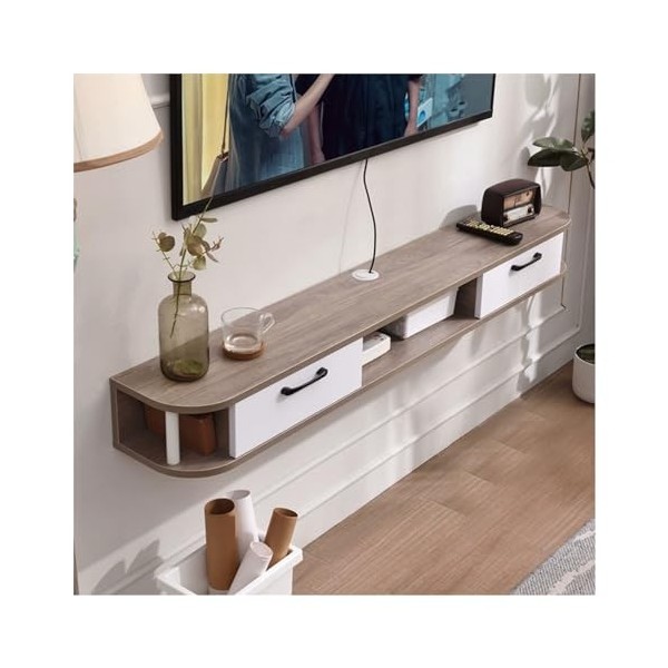 Meuble TV flottant Étagère de divertissement for meuble TV, étagère de rangement murale moderne, centre de divertissement, me