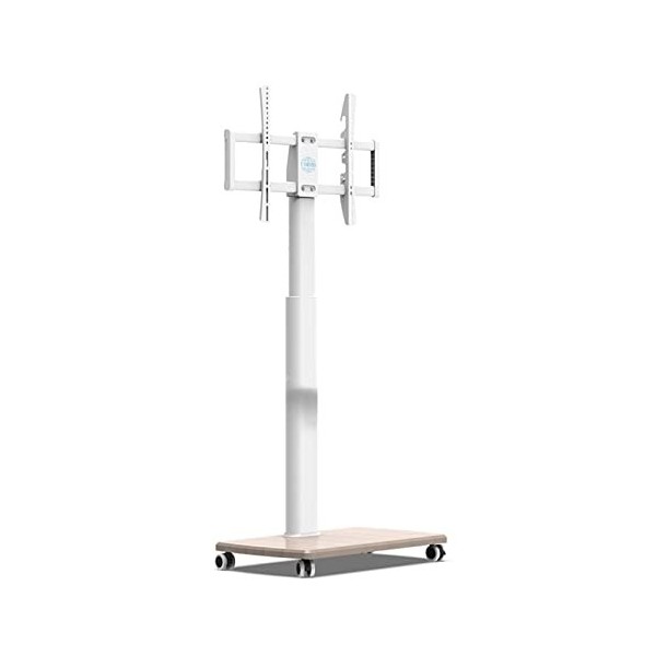 Pied TV Support Universel Meuble TV sur roulettes avec Support, Chariot TV Mobile avec Roues pour téléviseurs de 37 à 75 Pouc