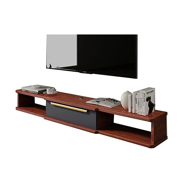 Meuble de télévision flottant Meuble de télévision mural Étagère de télévision flottante, Meuble de rangement pour meuble de 