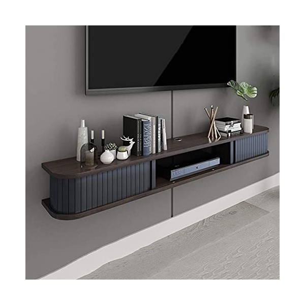 Meuble TV Meuble TV Suspendu Meuble TV Étagère Flottante Console De Divertissement Murale Étagère De Jeu Composant Étagère Su