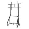 Hama Chariot TV Trolley Support TV Mobile pour 49 à 100 Pouces, Hauteur réglable, Support TV Mobile avec roulettes verrouill